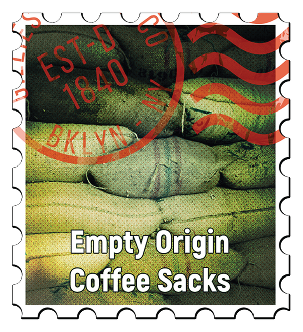 8 X Empty Origin Coffee Sacks - Each Different - Our Choice